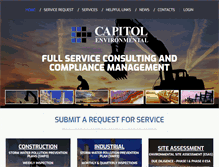Tablet Screenshot of capitolenvironmental.com